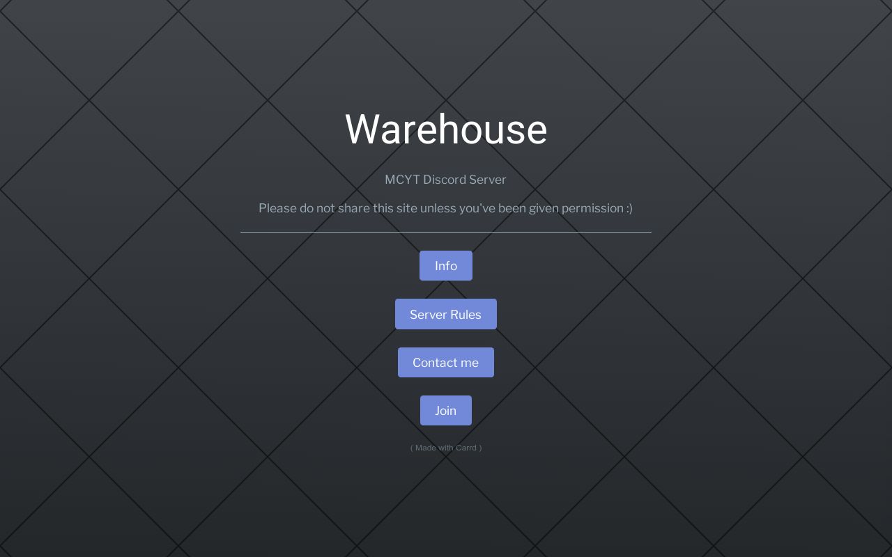 Carrd profile picture for @warehouse
